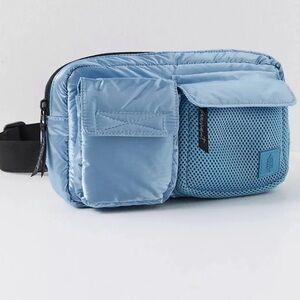 Free People Movement Courtside Cargo Sling Bag Light Blue NWOT $68